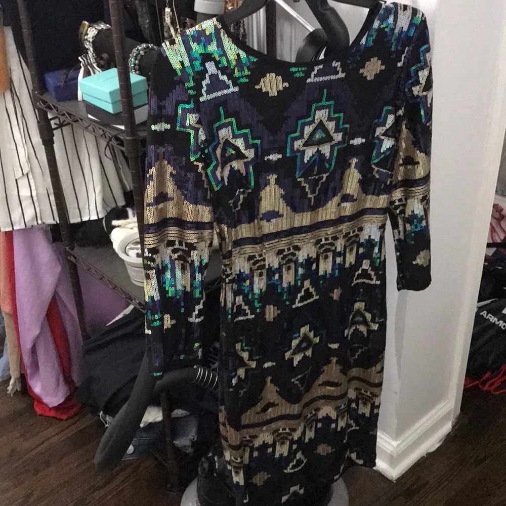 Tfnc long sleeve sequin dress - Picture 2 of 3